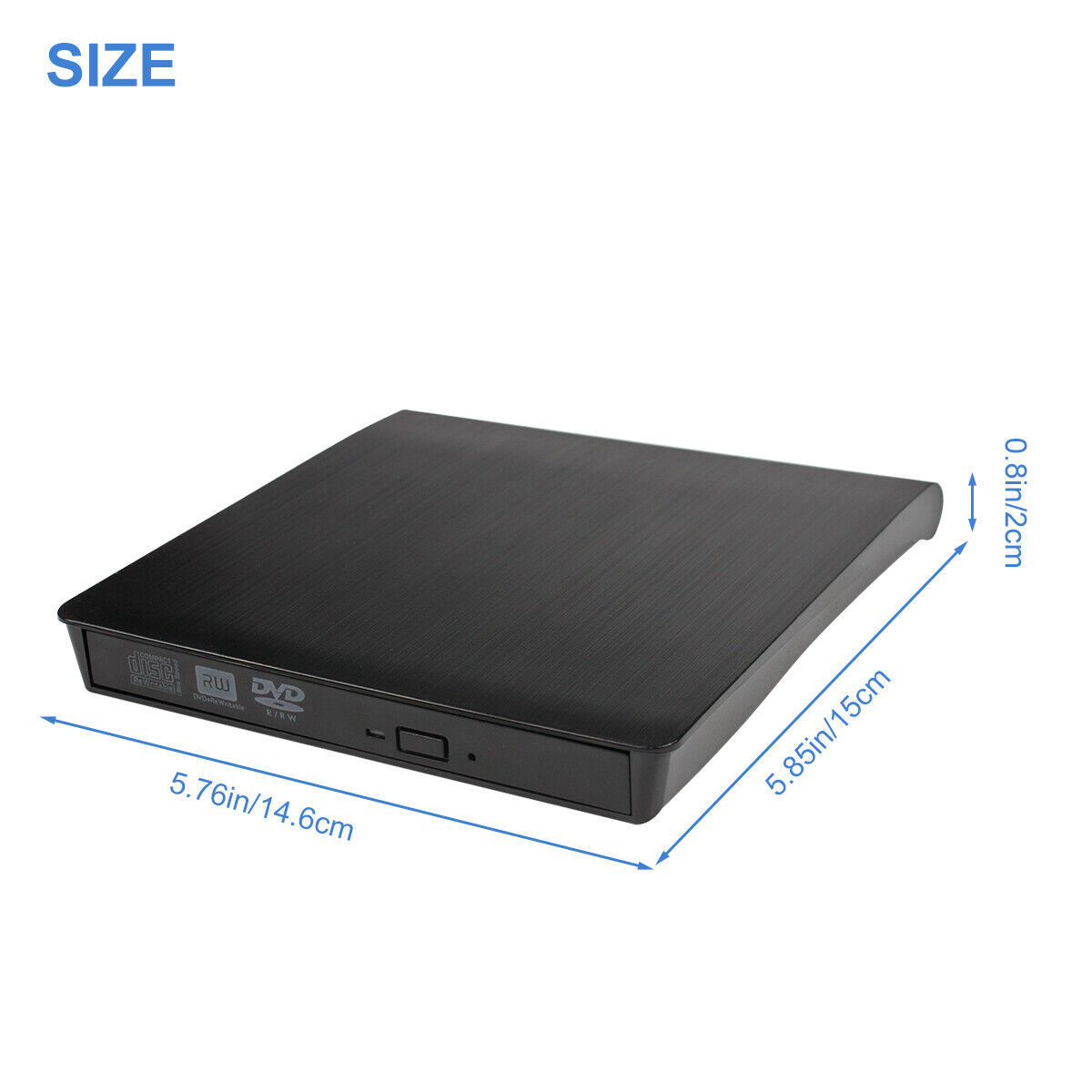 Slim Drive Disc Player External DVD Burner CD RW Writer Laptop Desktop USB 3.0