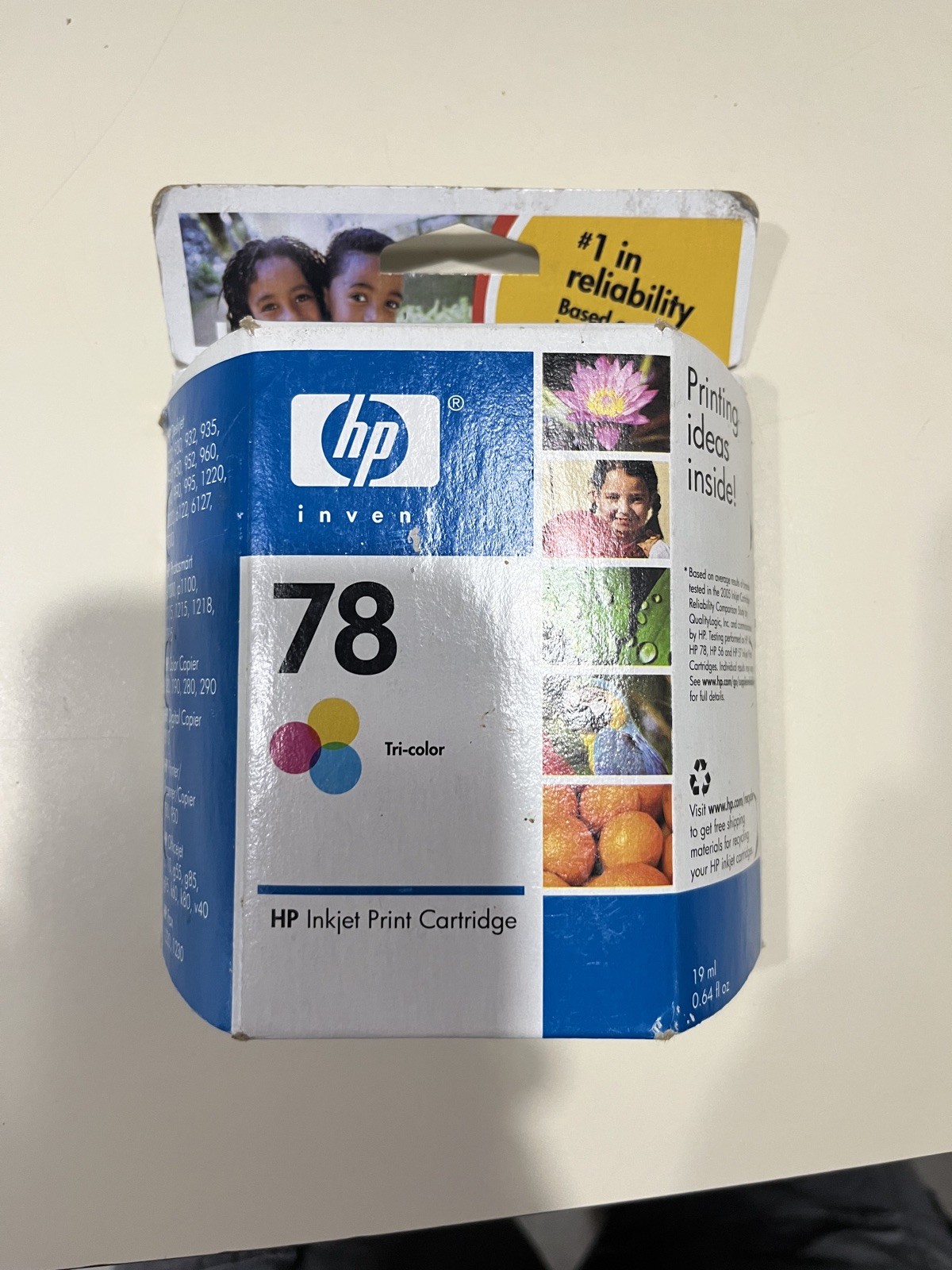 HP 78 Original Ink Cartridge C6578DA New with Box Tri-color One Size