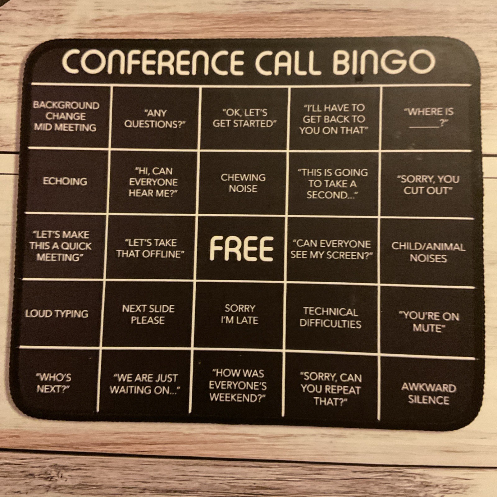 FESTIVE VOiCE BINGO MOUSE PAD 9.25 in x 7.8 in (23.5 cm x 19.8 cm)1COUNT