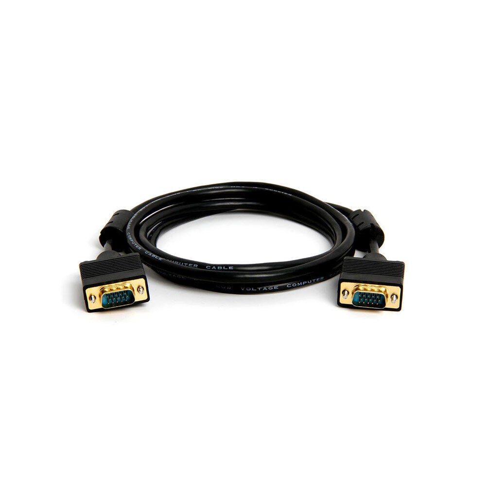6 Feet VGA Cable with AUX SVGA + 3.5mm Monitor Cord Super VGA Audio Video Cable