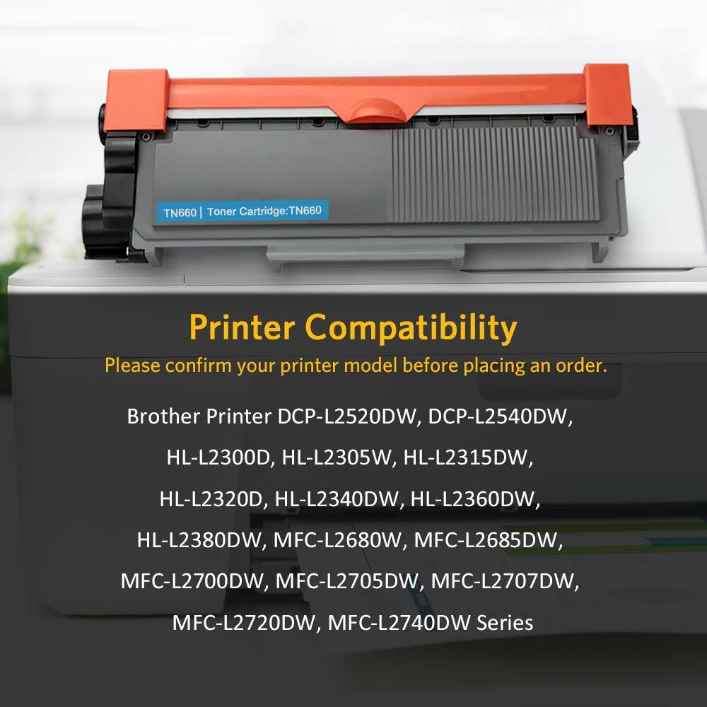 TN630 Compatible Toner for Brother TN660 MFC-L2700DW HL-L2300D L2340DW DCP-L2540
