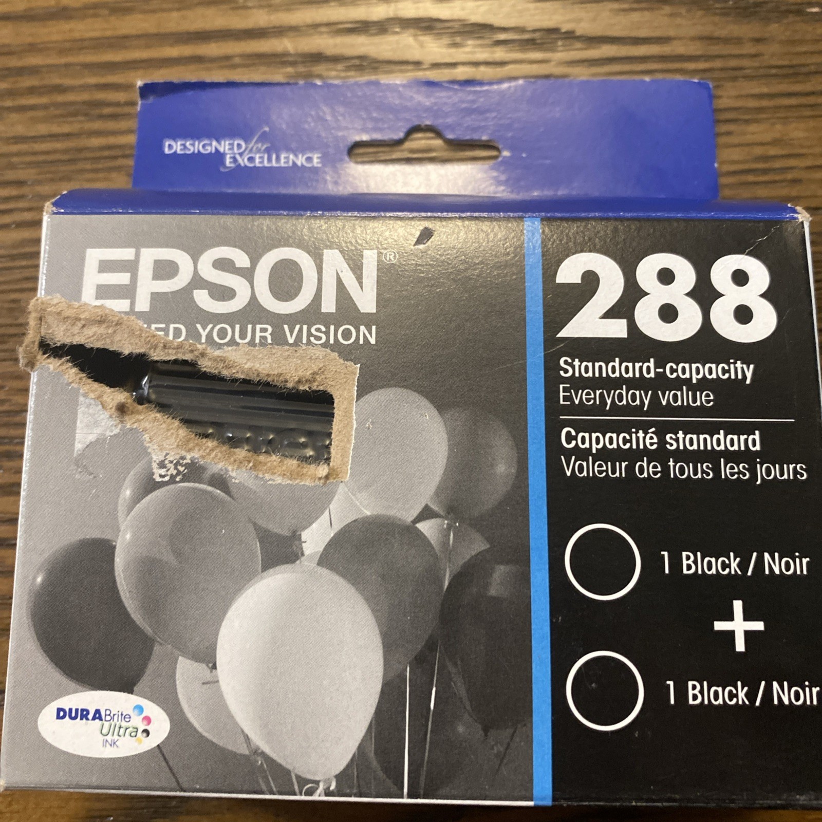 Epson 288 Black Ink Cartridges Exp. 2025 Free Shipping