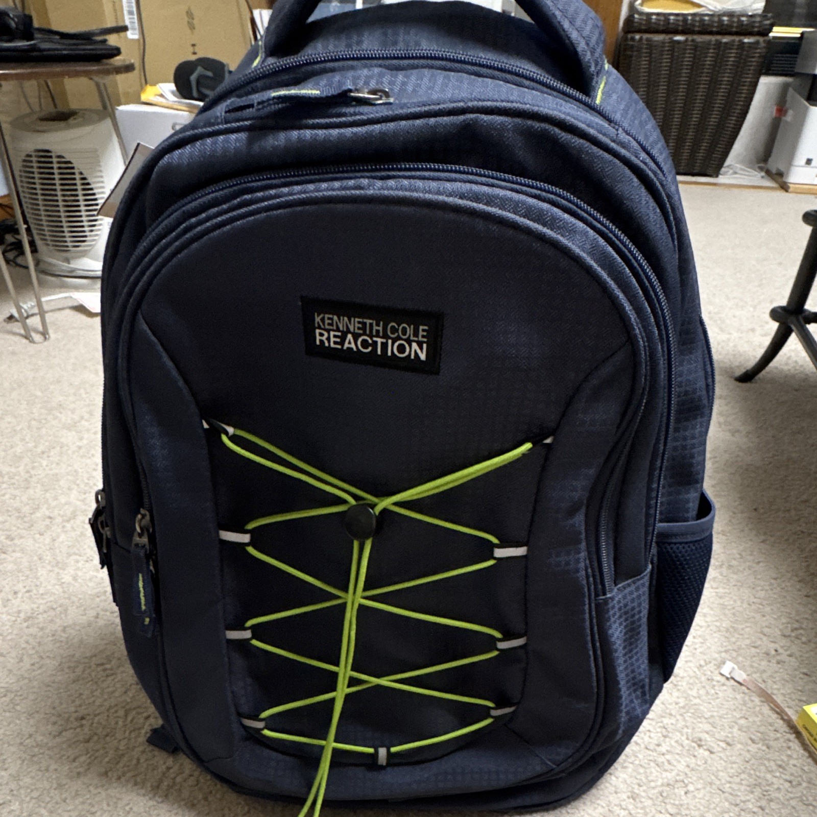 Kenneth Cole Reaction 15in Laptop Backpack Blue/Green Padded Adjustable