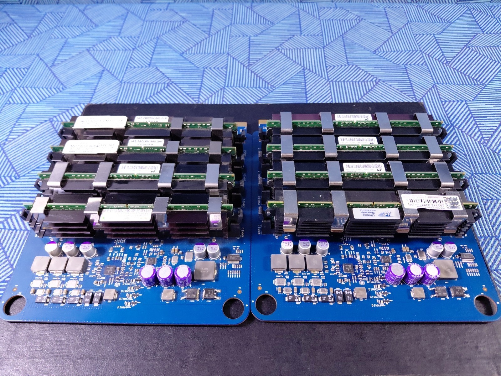 2- Apple Mac Pro 3,1 Memory Riser + 4GB DDR2 FB-DIMM ECC 800MHz Tested