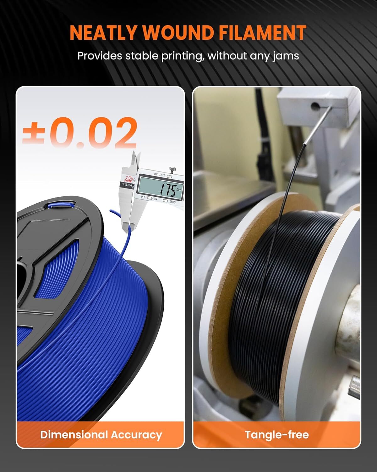 🔥【Buy 6 Get 4 Free,Add 10】TECBEARS PETG/PLA/PLA+ Matte 3D Printer Filament 1KG
