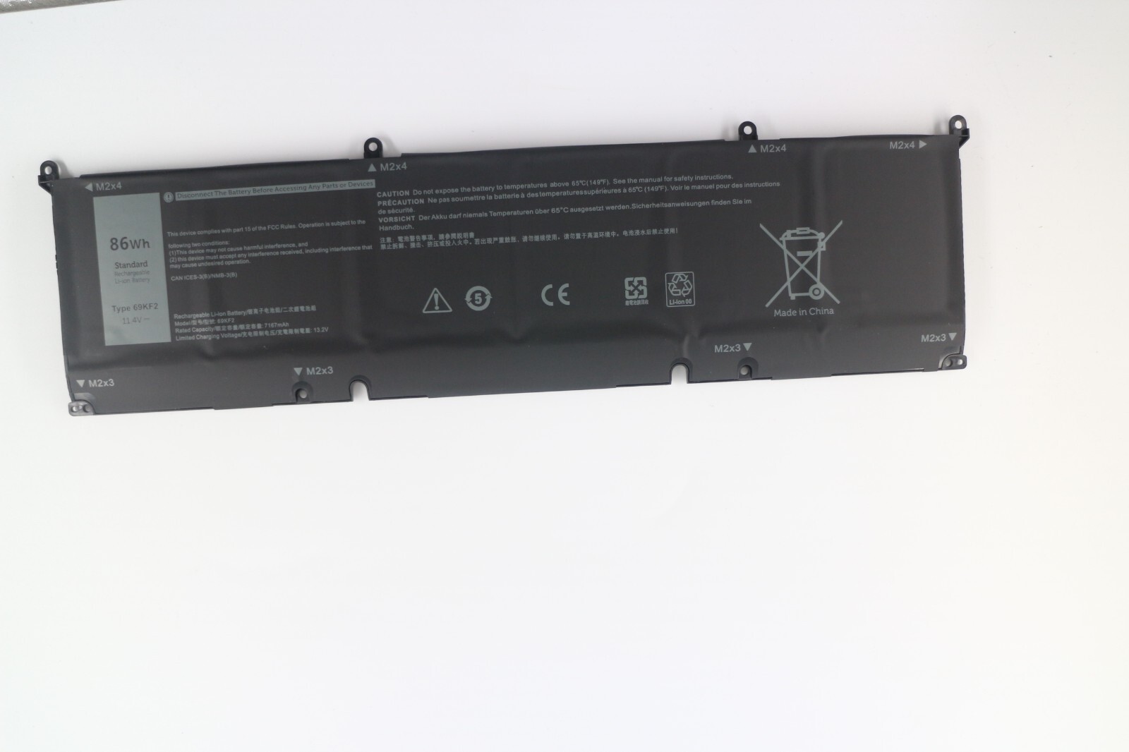 NEW 86Wh 69KF2 Battery For Dell XPS 15 9500 9510 Precision 5550 M59JH M15 M17