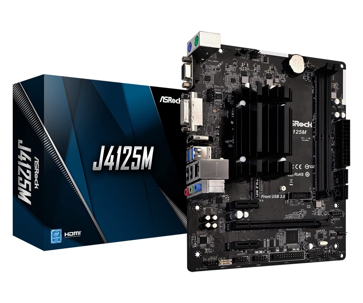 J4125M Intel® Quad-Core Processor J4125 (Up to 2.7 GHz) Motherboard