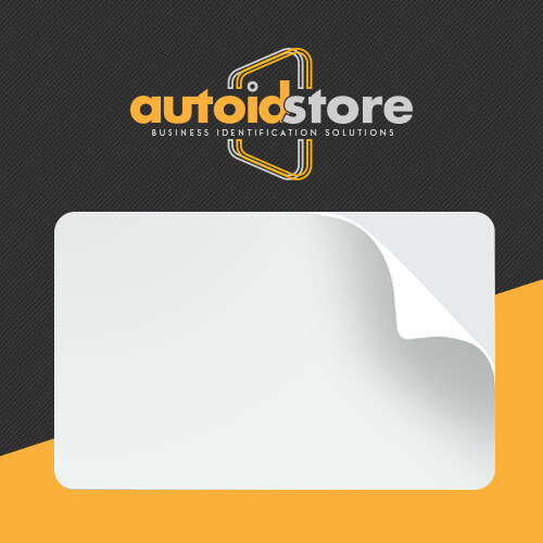 500 Blank White PVC Cards, CR80, 10 Mil, Adhesive back with Mylar release liner