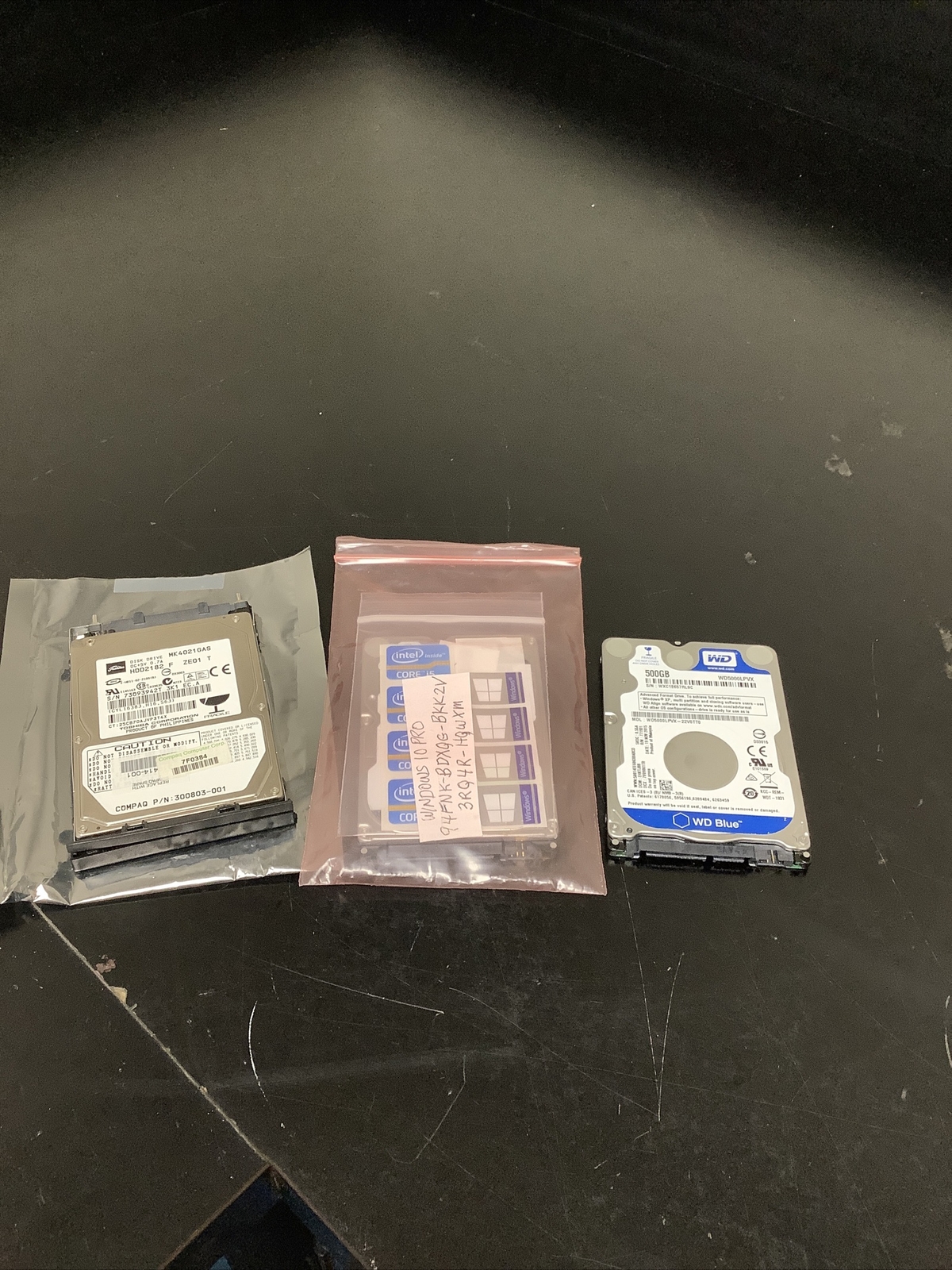 Lot Of 3 WD/Toshiba Advanced Format Disk Drives 20GB, 320GB & 500GB