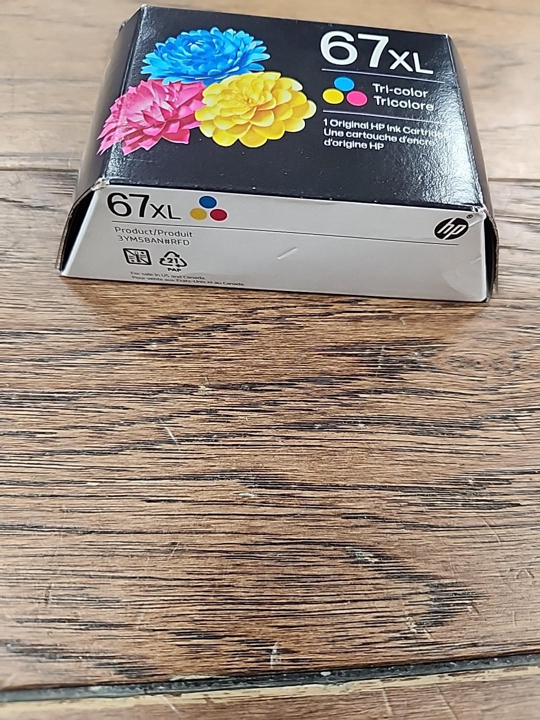 HP 67XL Tri Color Ink Cartridges Genuine New Sealed Exp 012/27+