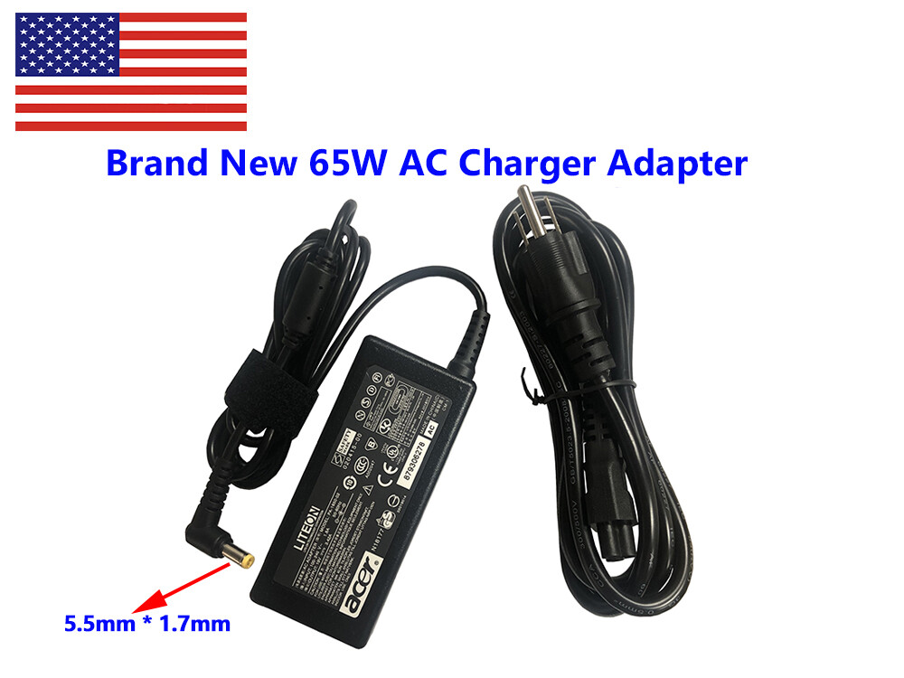 Acer LCD Monitor S200HQ LED S201HLbd S235HL V225WL 65W AC Adapter Power Charger