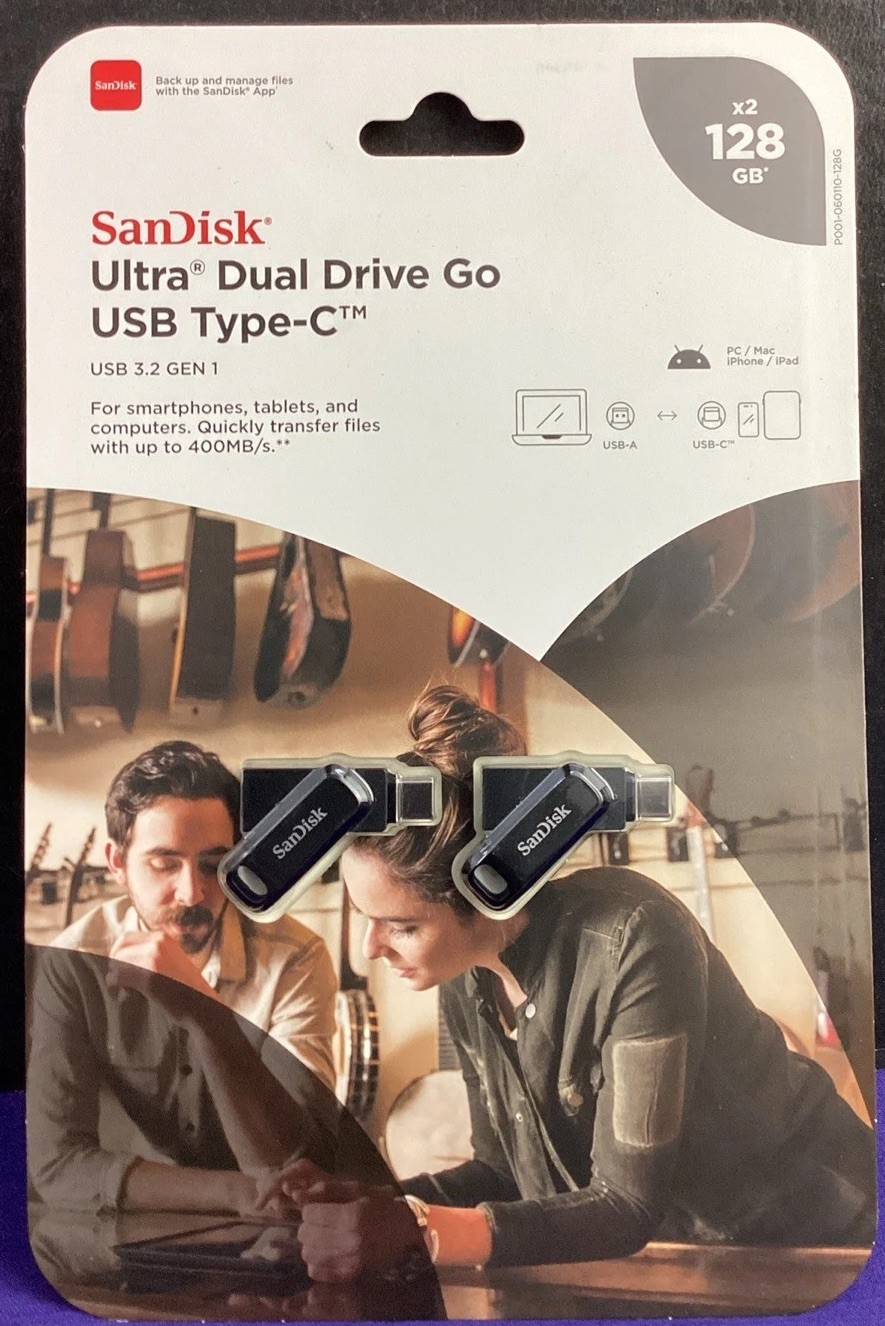 SanDisk Ultra Dual Drive Go USB Type-C 128GB SDDDC3-128GB NEW