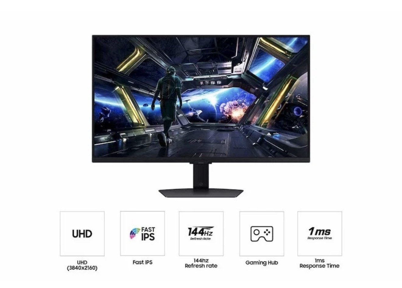 Samsung 32” Odyssey G7 (G70D) 4K UHD IPS 144Hz 1ms(GtG) Smart Gaming Monitor New