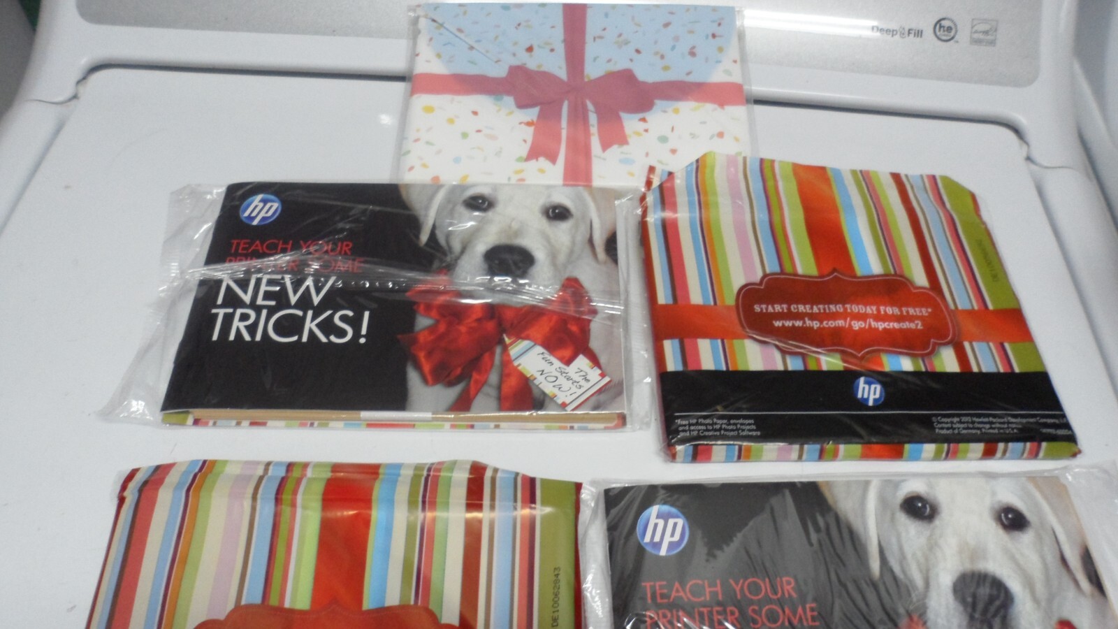 HP GLOSSY PHOTO PAPER FOR INKJETS 4X6 & 7 X 5.5 LOT OF 5 PACKS FREE SHIPPING!