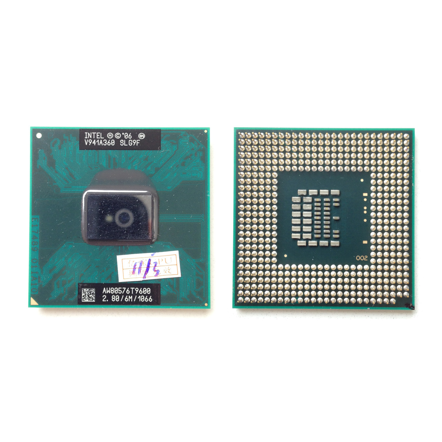 Intel Core 2 Duo Mobile T9600 SLG9F 2.8GHz 1066 MHz 6M Laptop CPU Processor