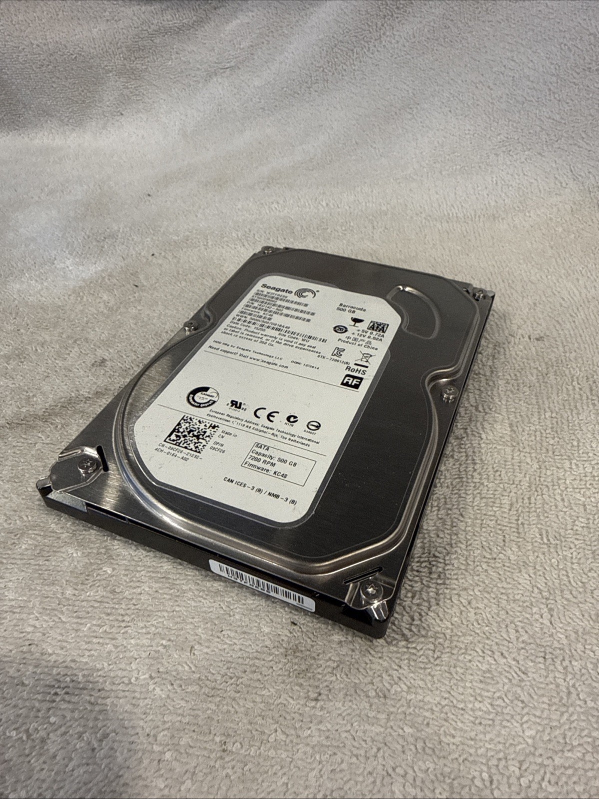 Used SEAGATE 500GB Hard Drive ST500DM002 1BD142-502 Free Shipping