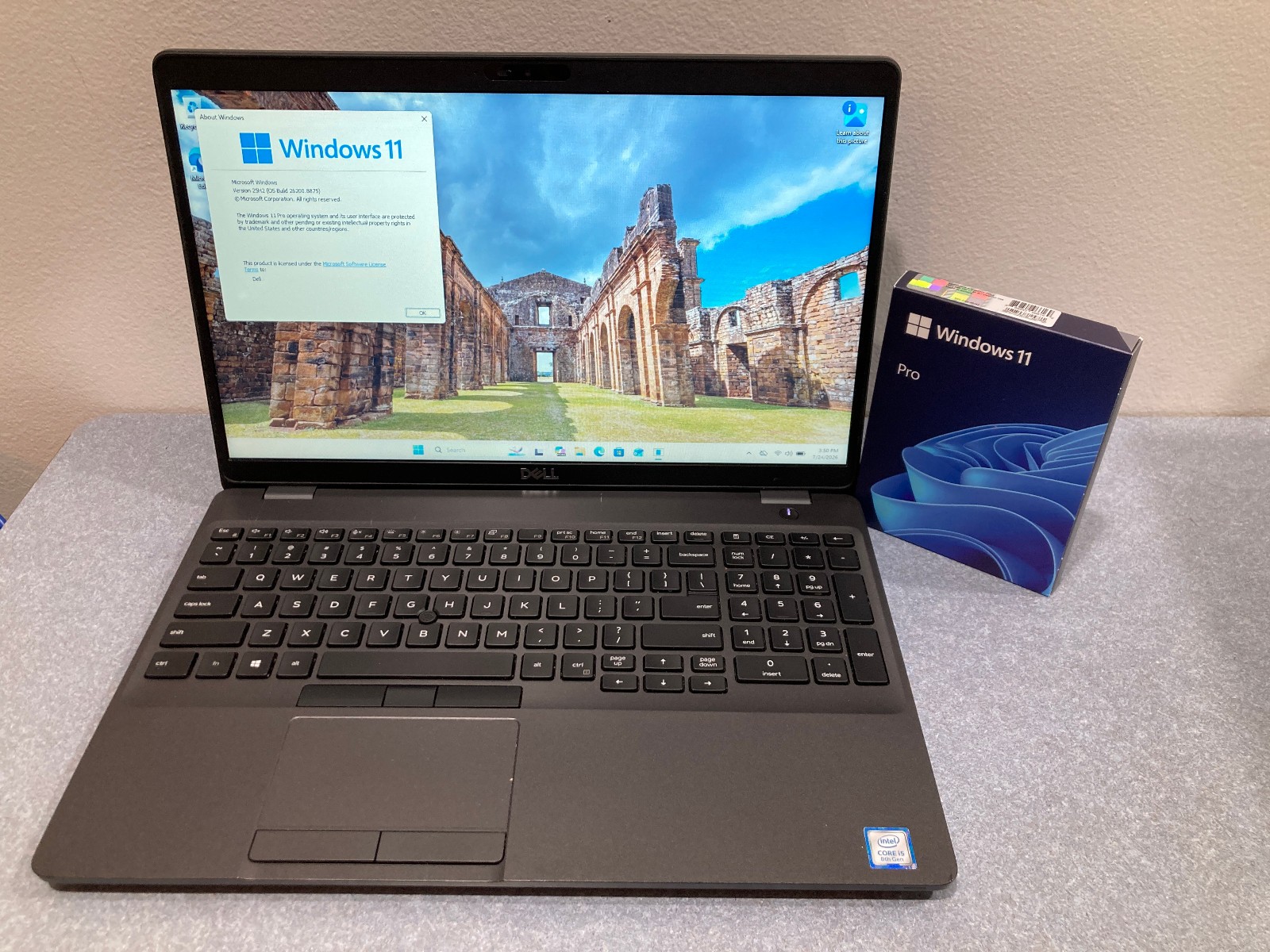 Dell Latitude 5500 i5-8265U 3.9GHz Turbo 16GB RAM 256GB NVMe Windows 11 Pro Read