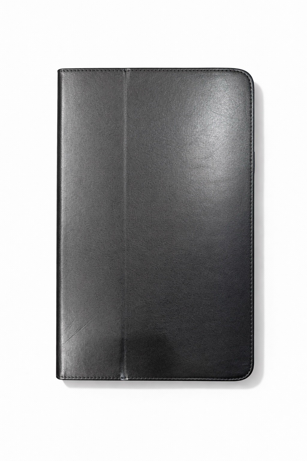 Black Synthetic Leather Folding Folio Tablet Case with Card Pocket