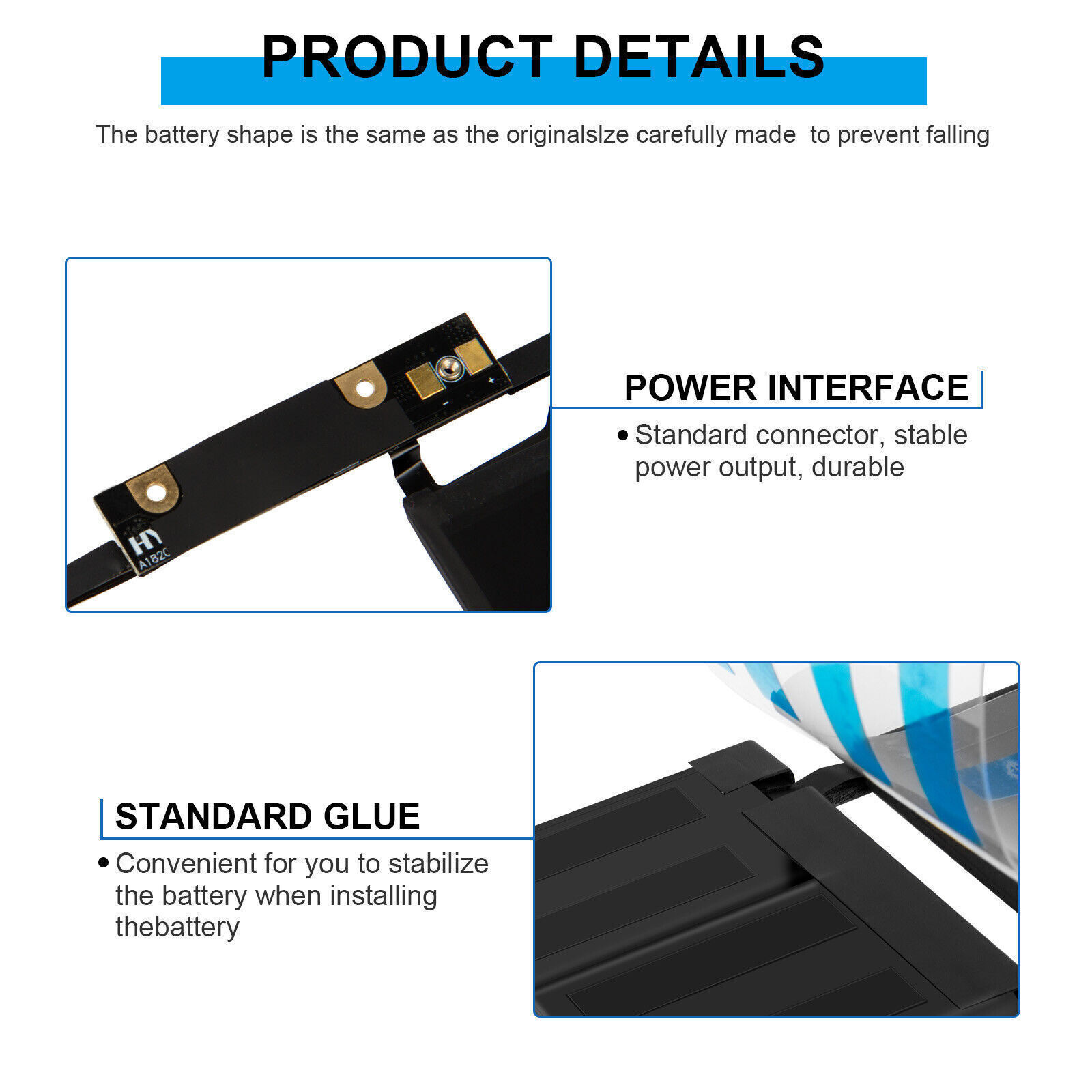 Replacement A1820 Battery for Macbook Pro 15″ A1707 Late 2016 Mid 2017 6667mAh