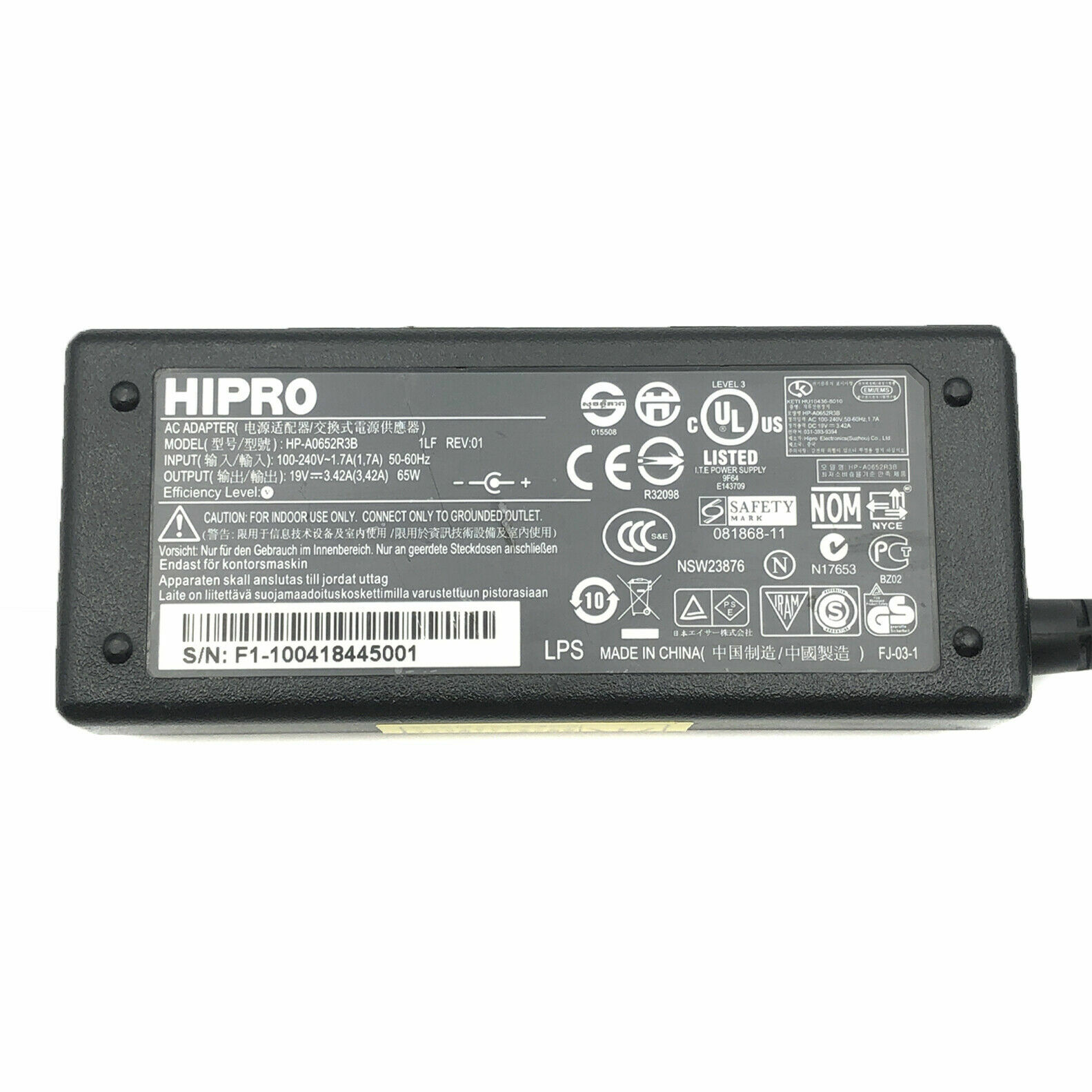 Genuine AC Adapter For Acer Aspire 5732Z 5733 5733Z Charger 65W OEM