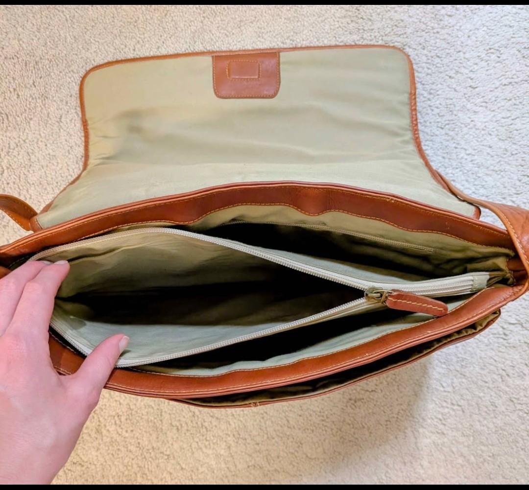 Leather Messenger Bag