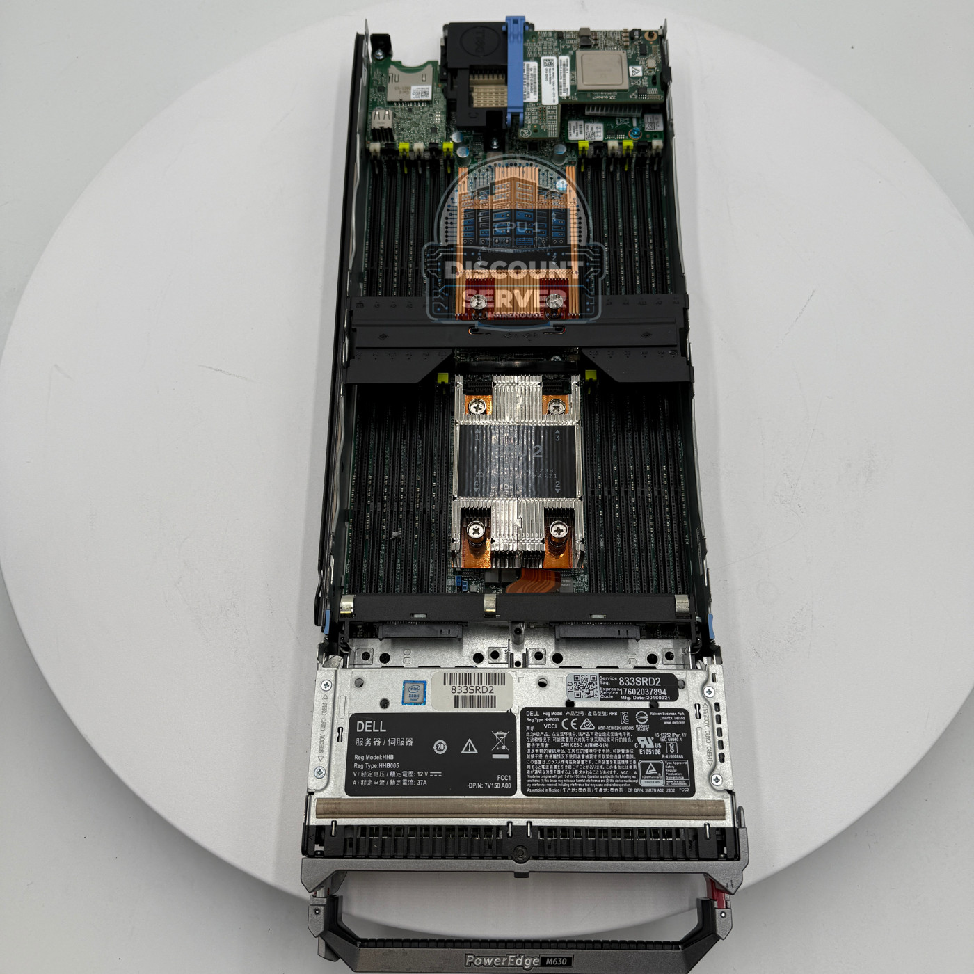 Dell PowerEdge M630 2 x 2.5″ Blade SAS BP 1x 200GB SSD x520-K Barebones Server