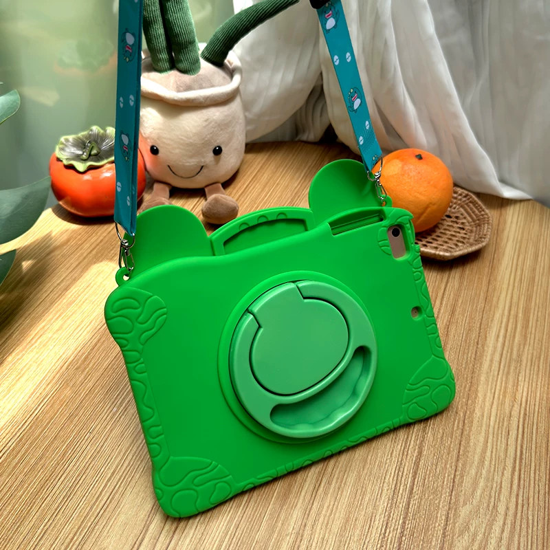 For iPad 11th A16 10th 9 8 7 mini 7 6 5 Air 11 Pro 11 little frog Kid Stand Case
