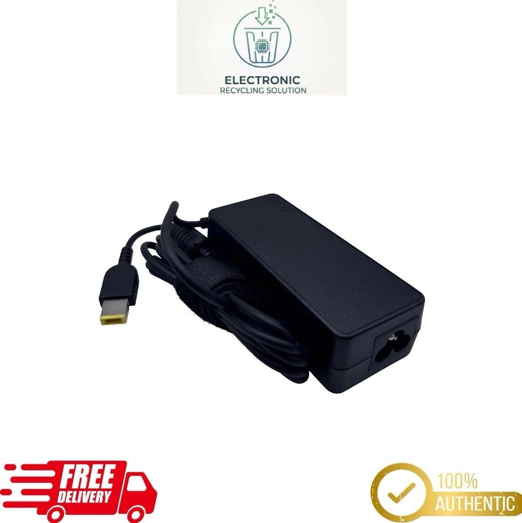 65W Genuine Lenovo 20V 3.5 A Laptop Charger AC Square Tip- No power cord