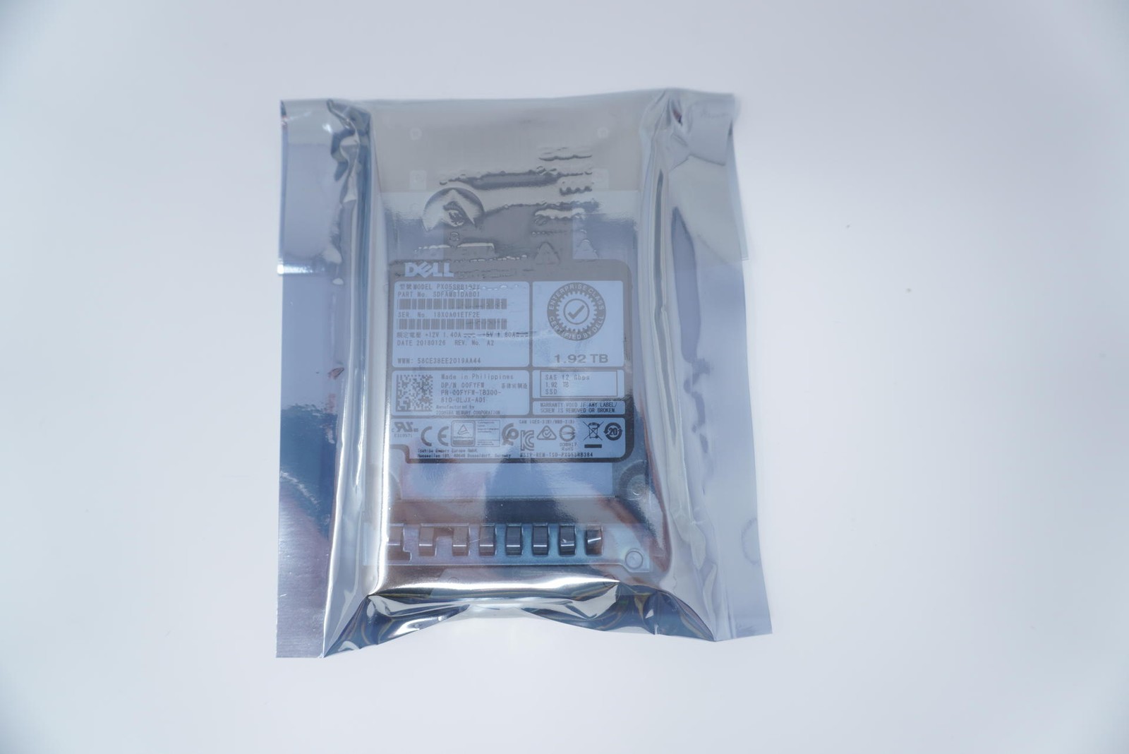 0FYFW DELL 1.92TB SAS 2.5″ 12Gb/s Read Intensive SSD Solid State Drive