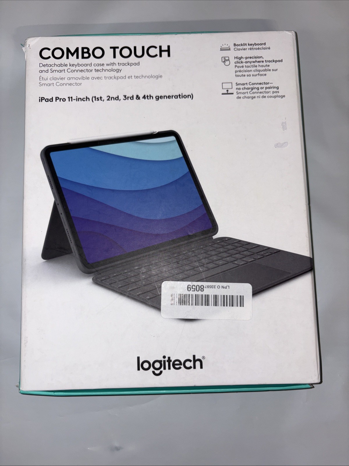 Logitech Combo Touch iPadPro 11-inch (1st, 2nd, 3rd & 4th Generation)