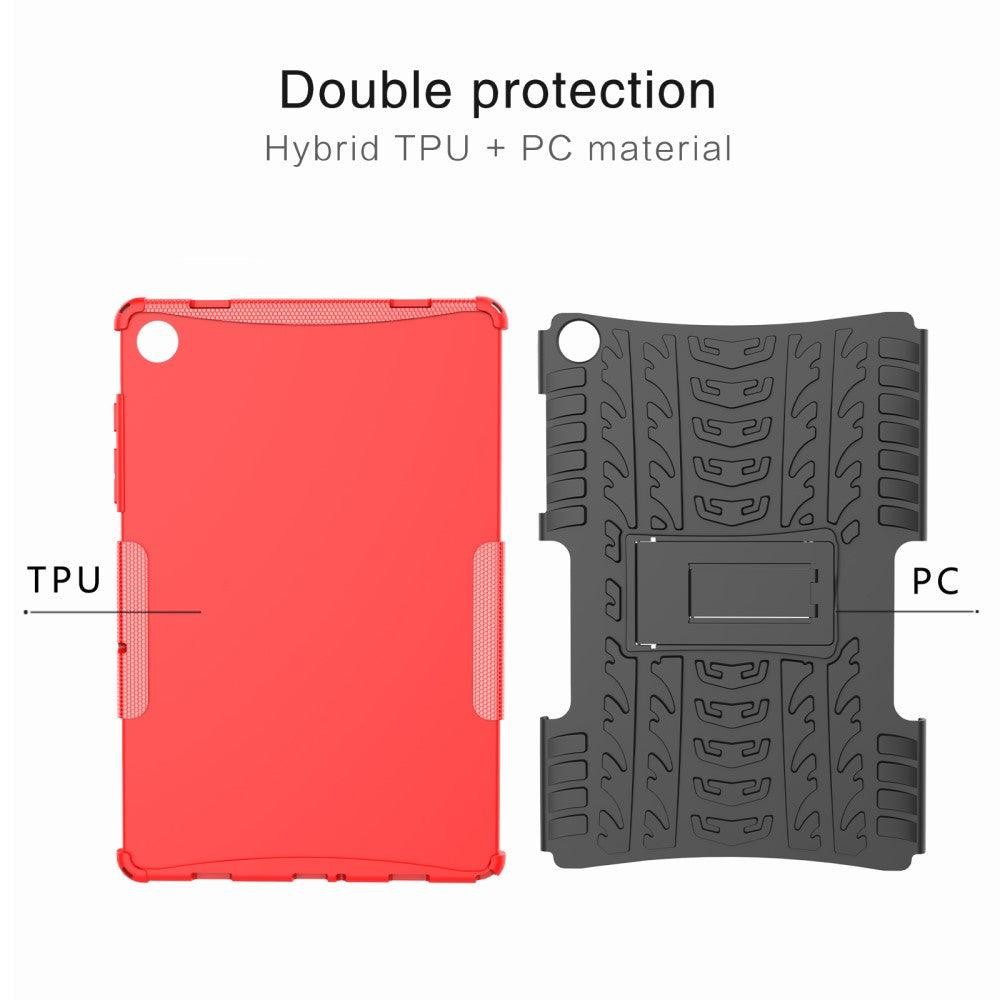 for Galaxy Tab A9 plus 11 Case /Samsung Tab A11 Plus 11 cover Tire TPU+PC -Black