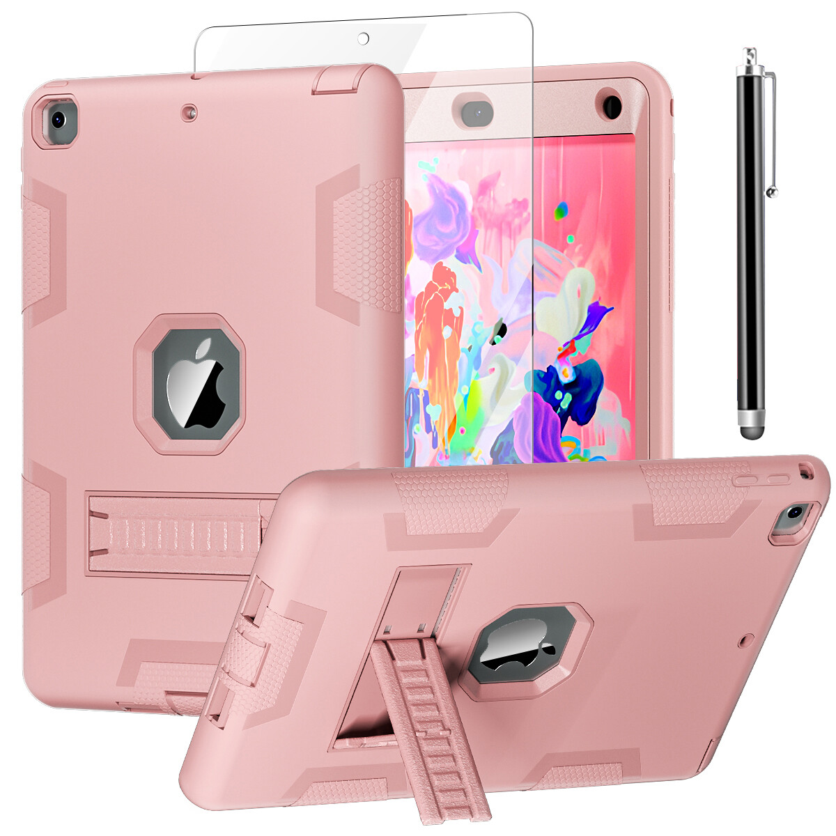 For iPad 5th 6th Generation Case Shockproof Heavy Duty Cover + Screen Protector
