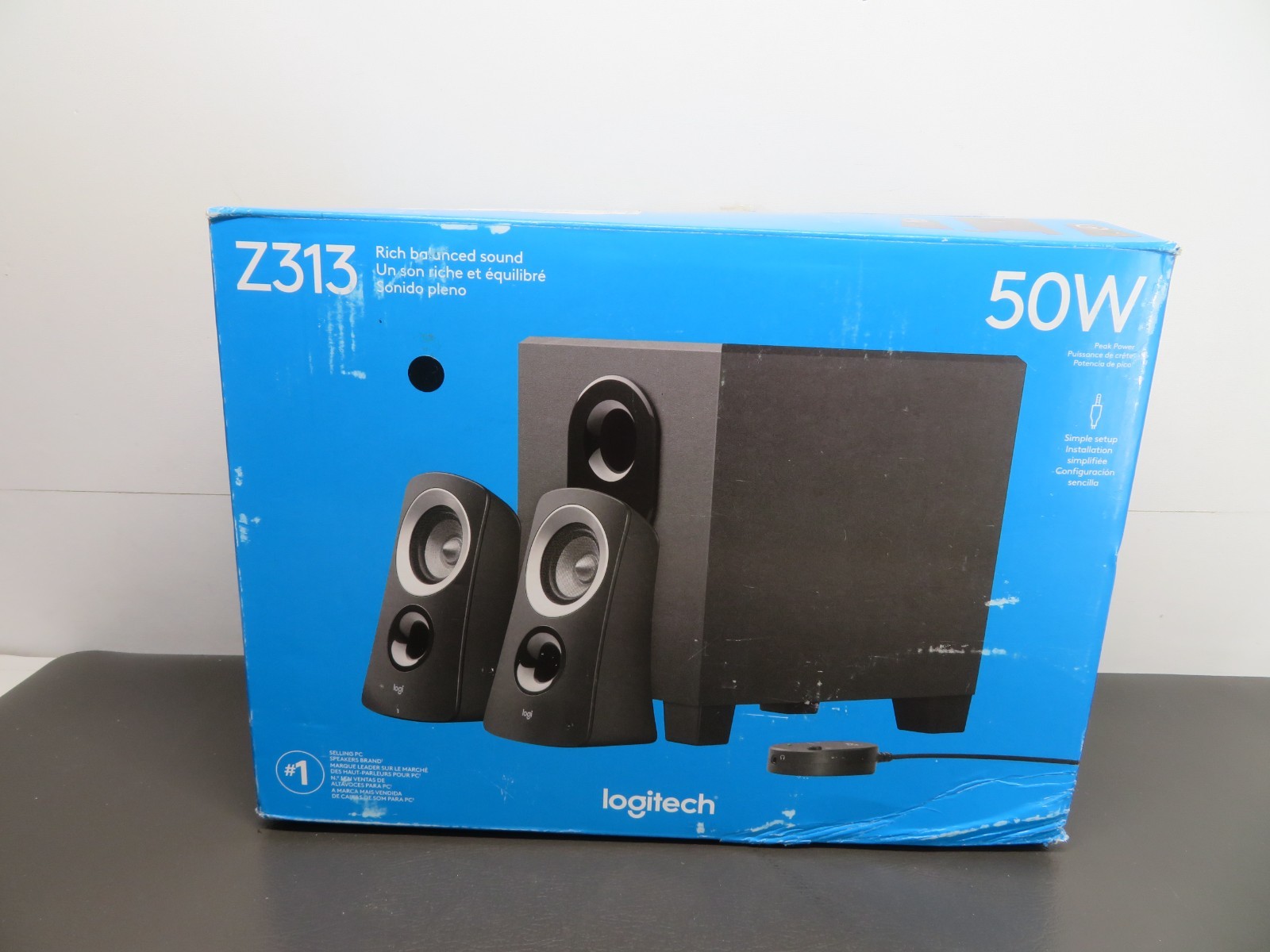 (USED) LOGITECH Z313 COMPUTER SPEAKER SYSTEM SUBWOOFER CONTROL POD- TESTED/READ