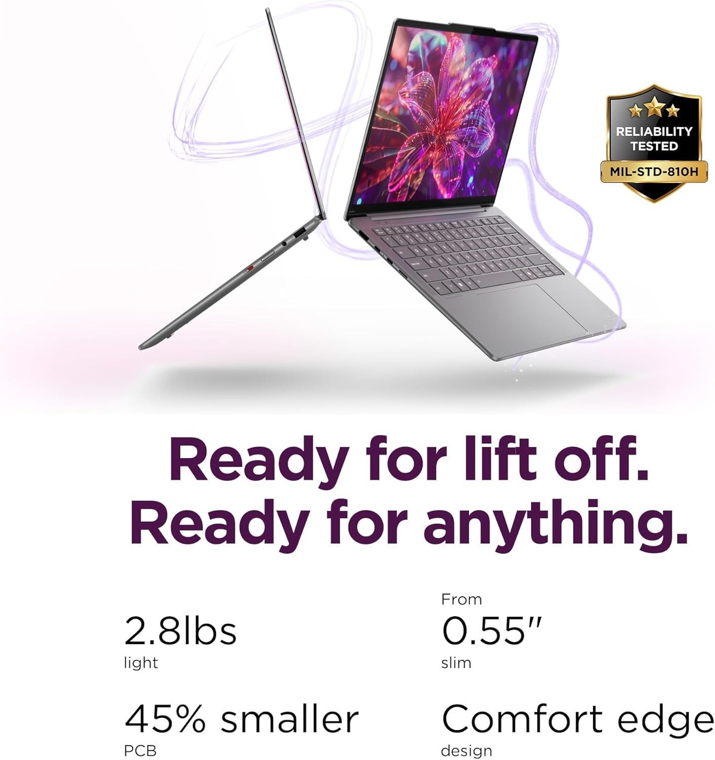 Lenovo Slim 7i Aura Edition 83MC0004US Ultra 7 14″ WUXGA OLED 16GB RAM 1TB SSD