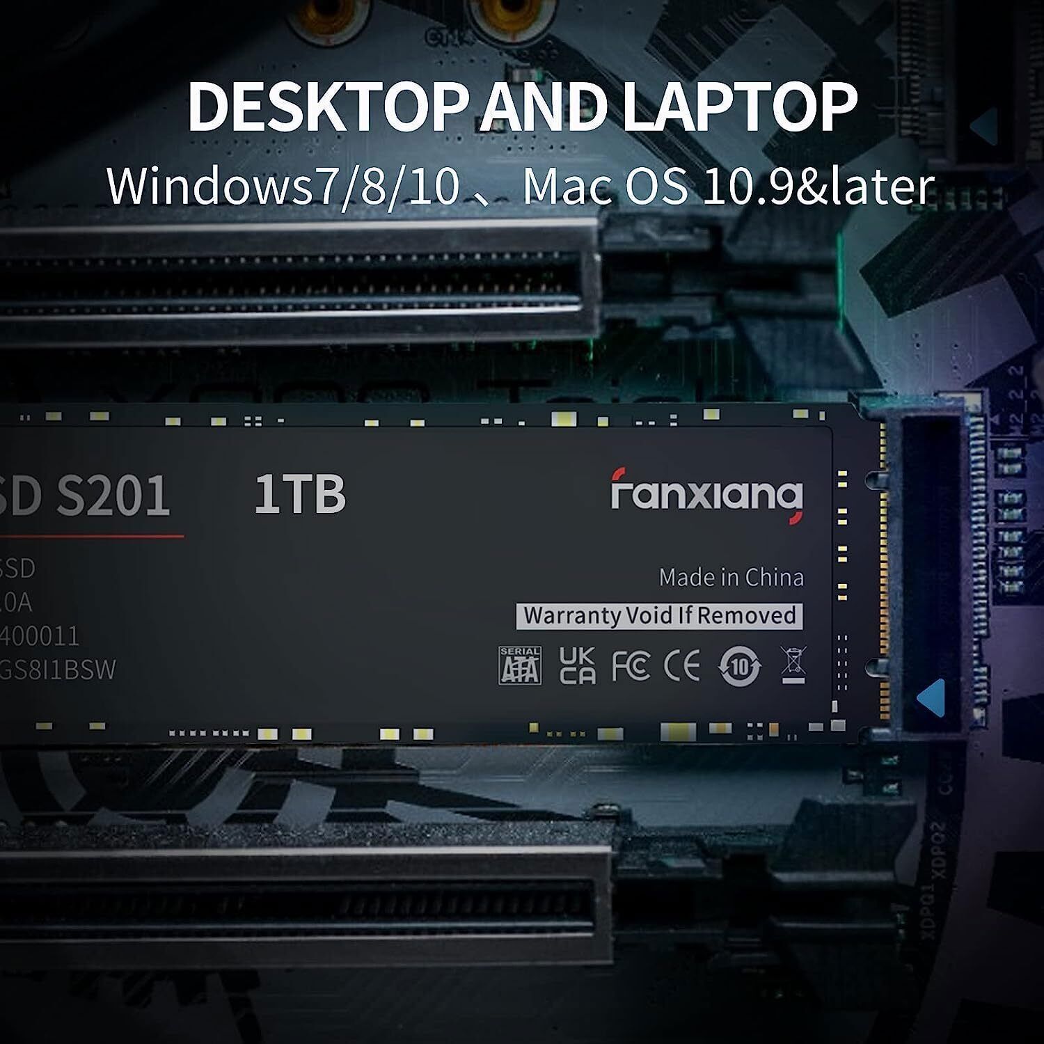 fanxiang M.2 2280 SATA III 2TB 1TB 512G SSD 6Gb/s Internal Solid State Drive Lot