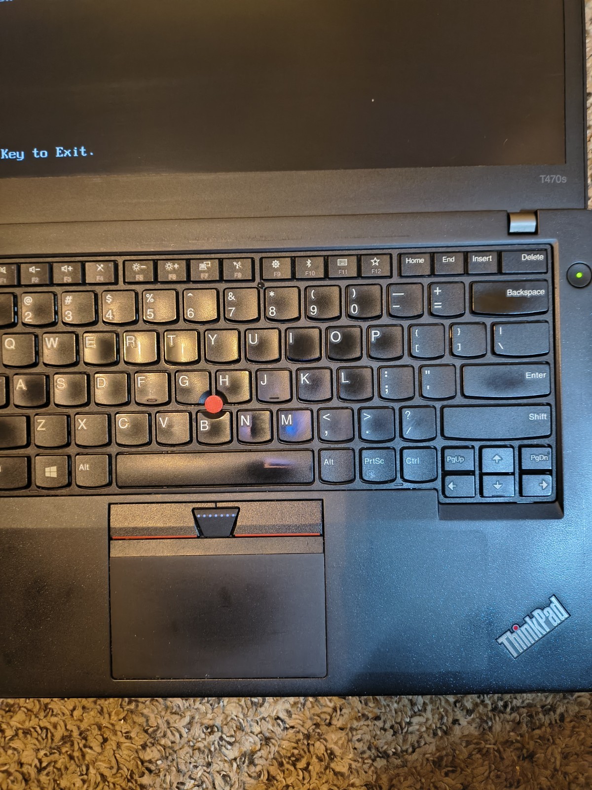 Lenovo ThinkPad T470s i7-7600U 4GB working. , keyboard issue good batteries