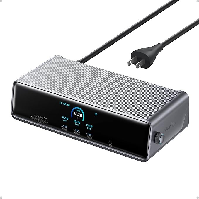 Anker Prime Docking Station (DL7400), 14-Port Triple Display with DisplayLink