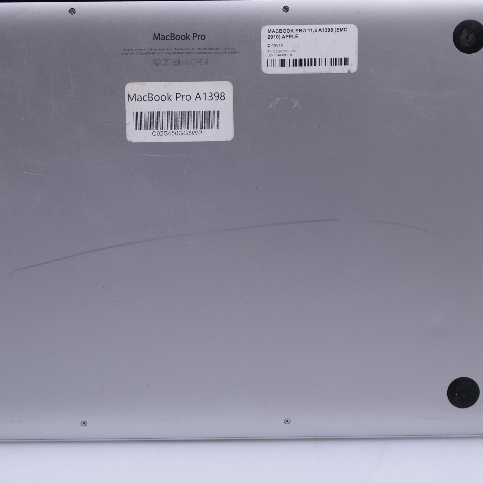 Apple MacBook Pro 11,5 Intel Core i7 4th Gen 16GB RAM 500GB No OS Laptop