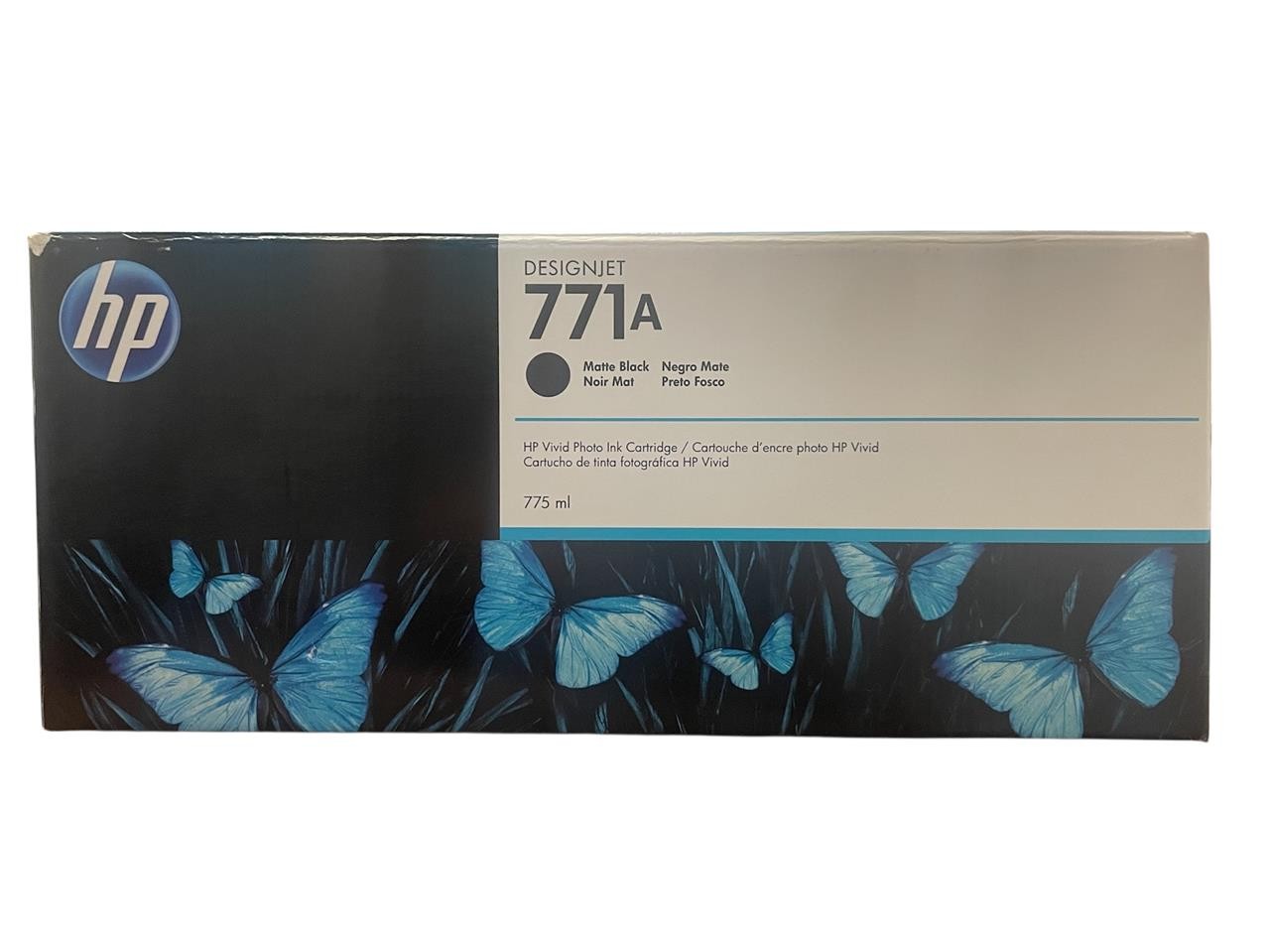 Original HP 771A B6Y15A Matte Black ink Cartridge New Dated 2024