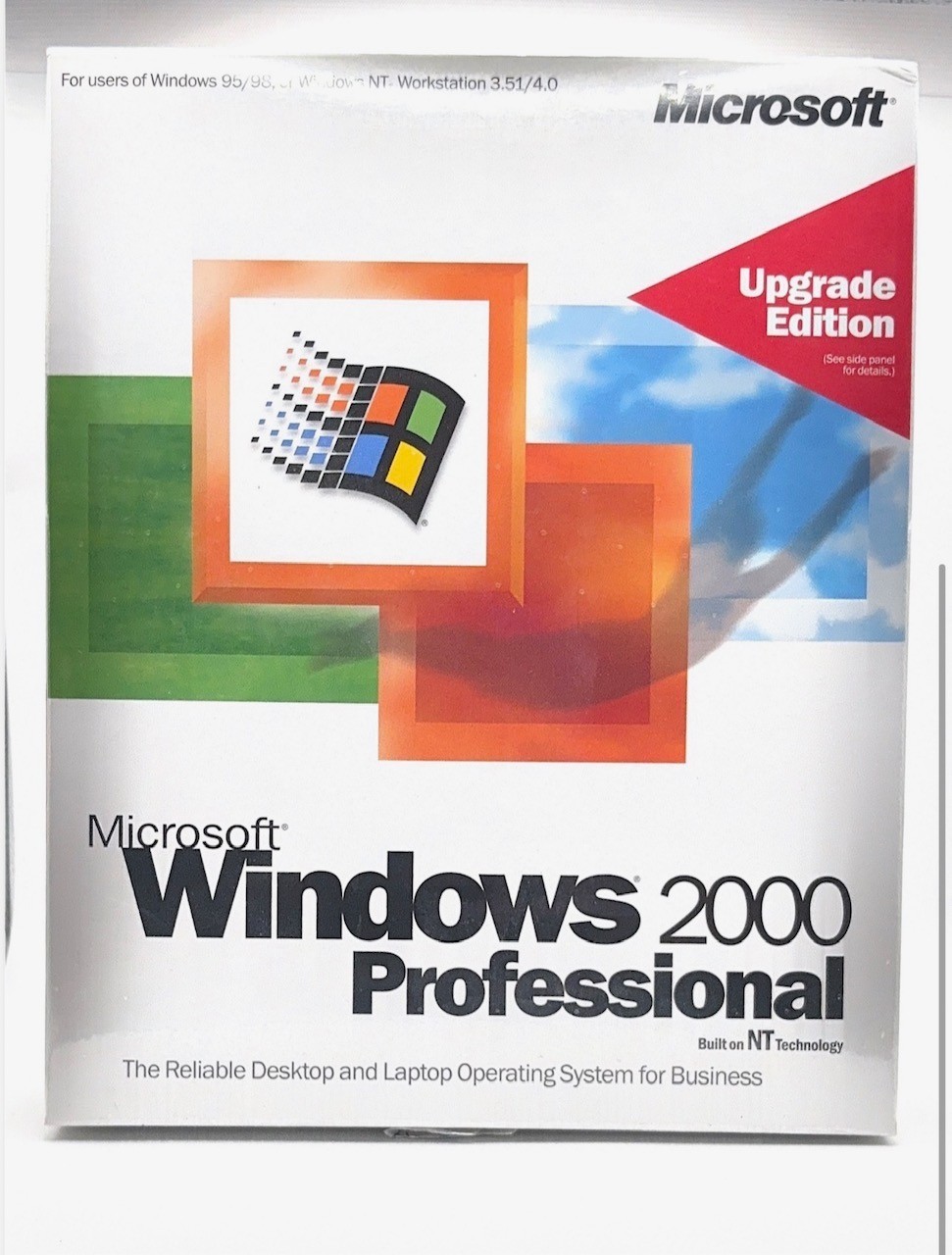 Factory Sealed Windows 2000 Professional Upgrade Edition Vintage PC Software NOS