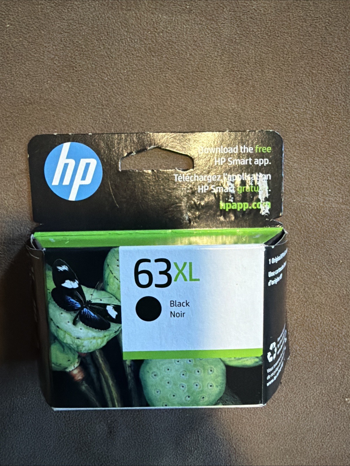 New HP 63 XL Black Ink Cartridge High Yield Genuine OEM Original Sealed Aug2027