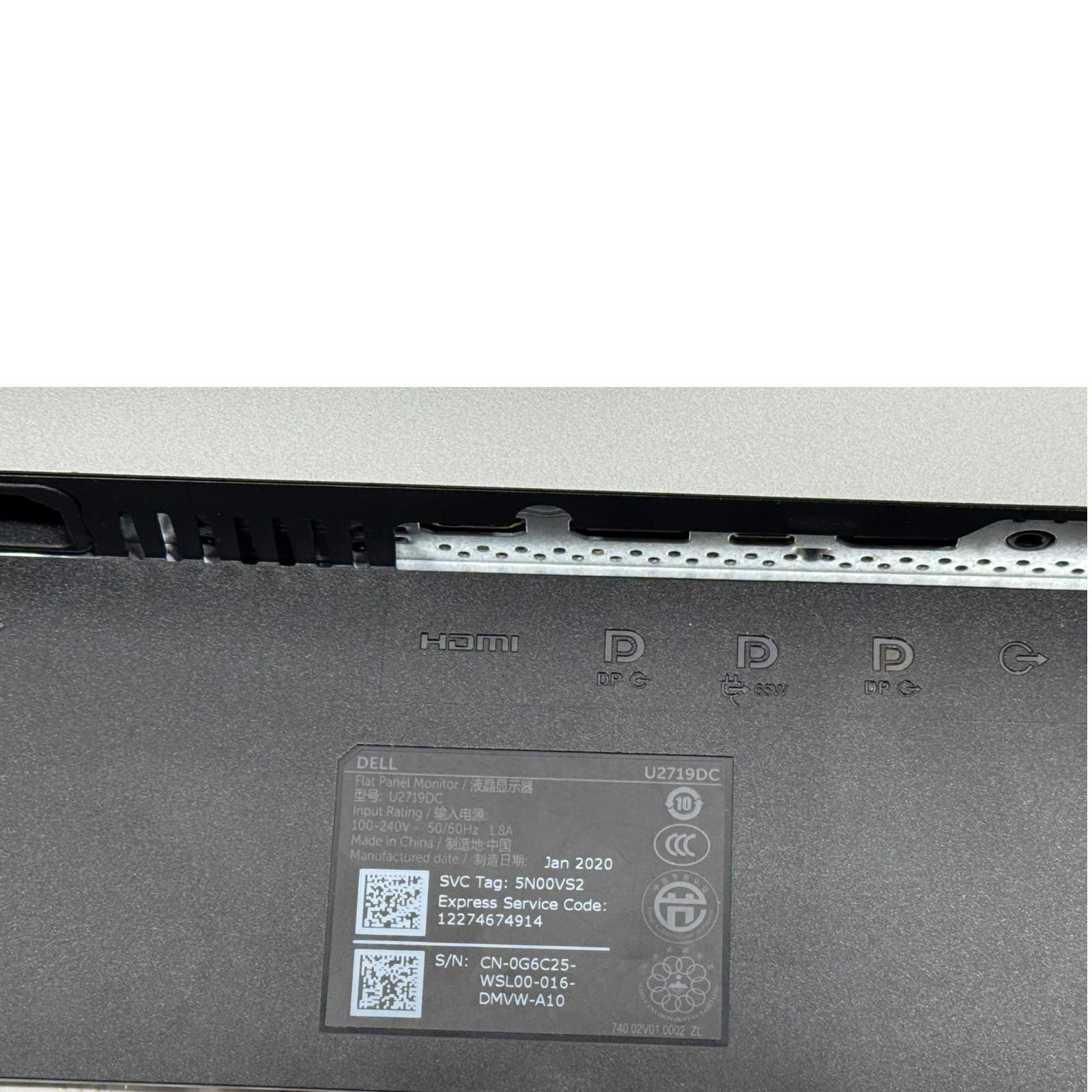 Dell UltraSharp U2719DC 27″ WQHD LED Monitor – 2560×1440 Resolution Grade C