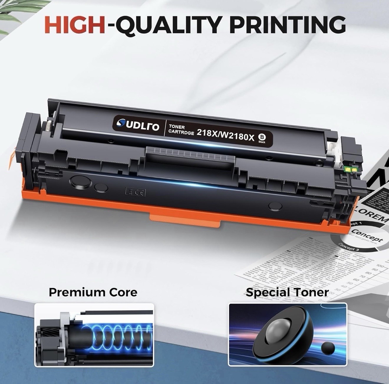 218A 218X for HP 218A 218X Black Toner w Chip for HP Color LaserJet Pro New