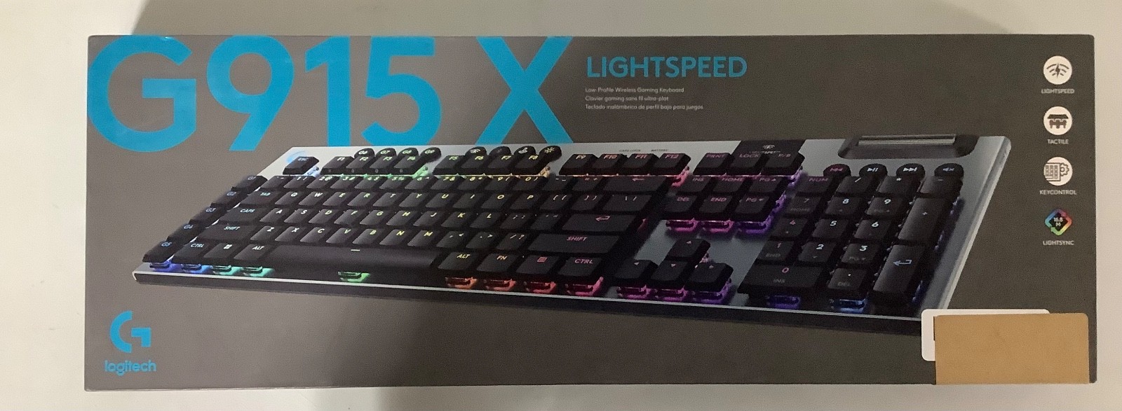 G915 X Lightspeed � Black English Tactile