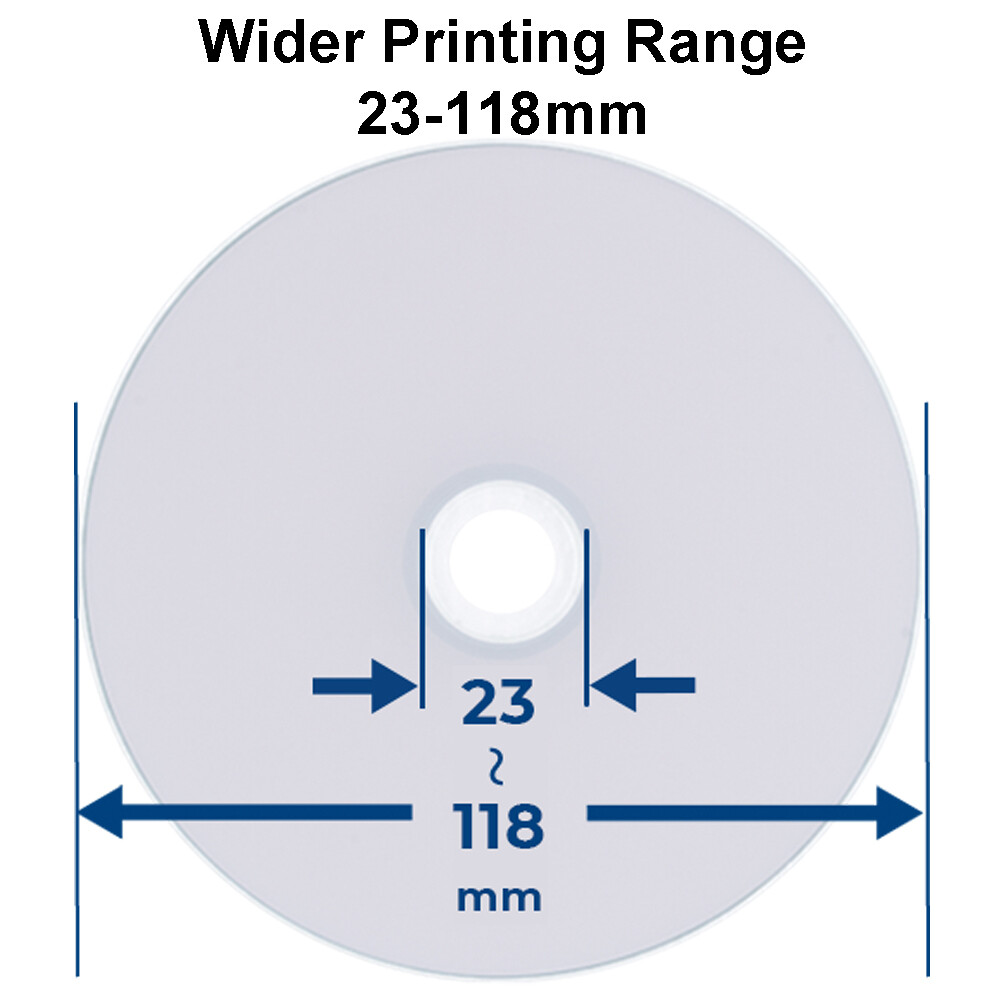 50 Ritek Pro CD-R 52X 700MB Water Resistant Glossy White Inkjet Printable Disc