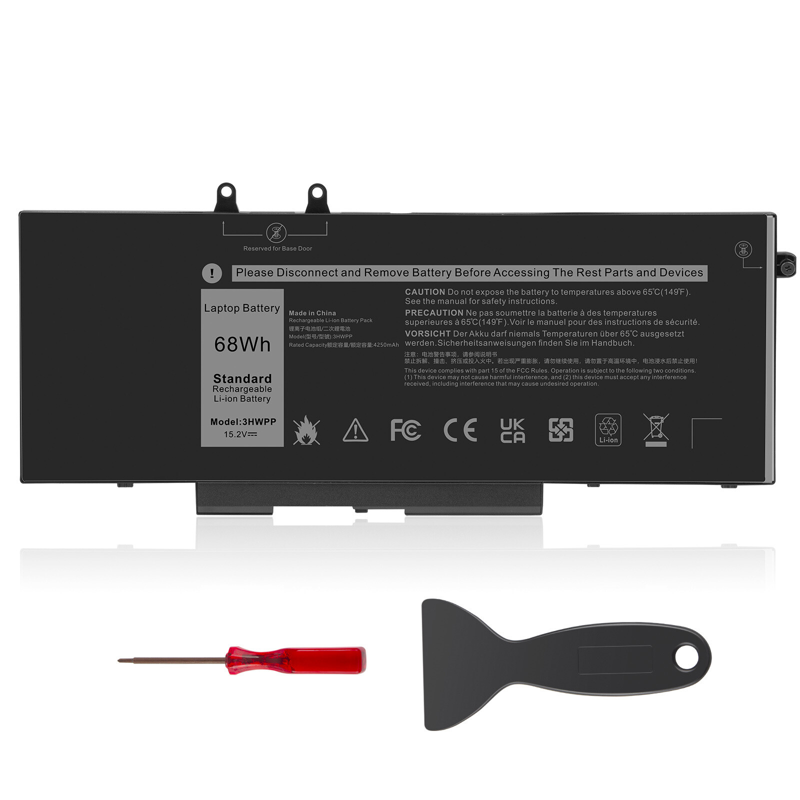 🔥LOT 4GVMP Battery For Dell Latitude 5400 5500 Precision 3540 M3540 68Wh 7.6V
