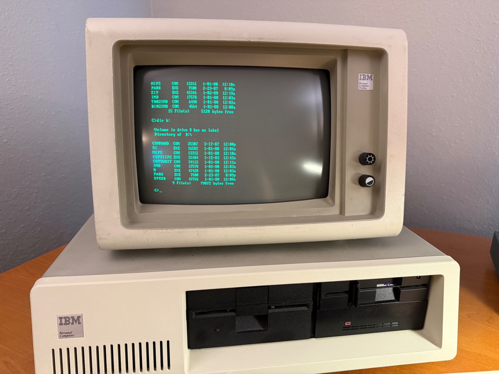 Vintage IBM 5150 Computer – 640KB – 20MB HDD – Excellent Working!