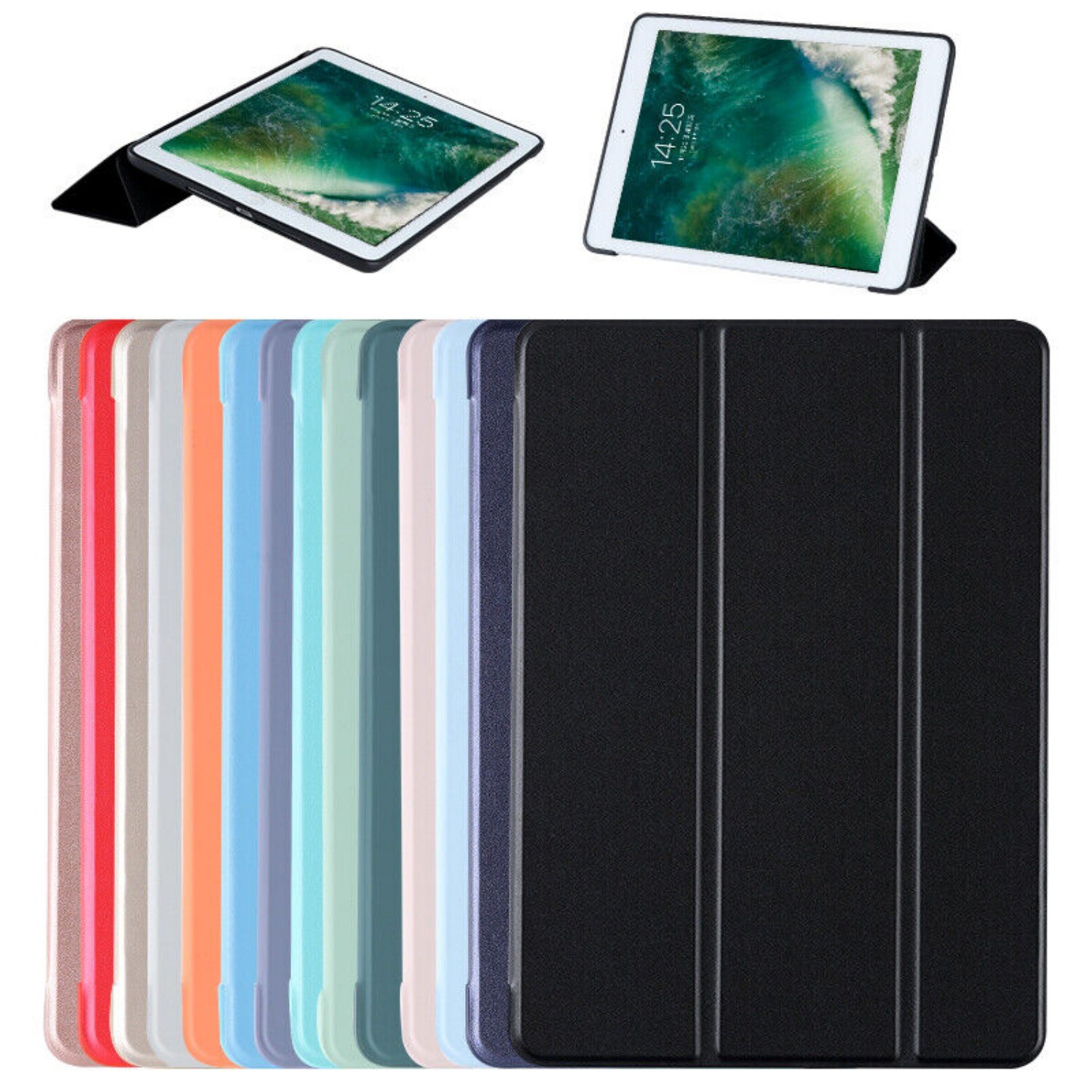 9.7″ iPad Case For iPad 6th/5th Gen Air 1st 2nd Gen Smart Flip Stand Case Cover
