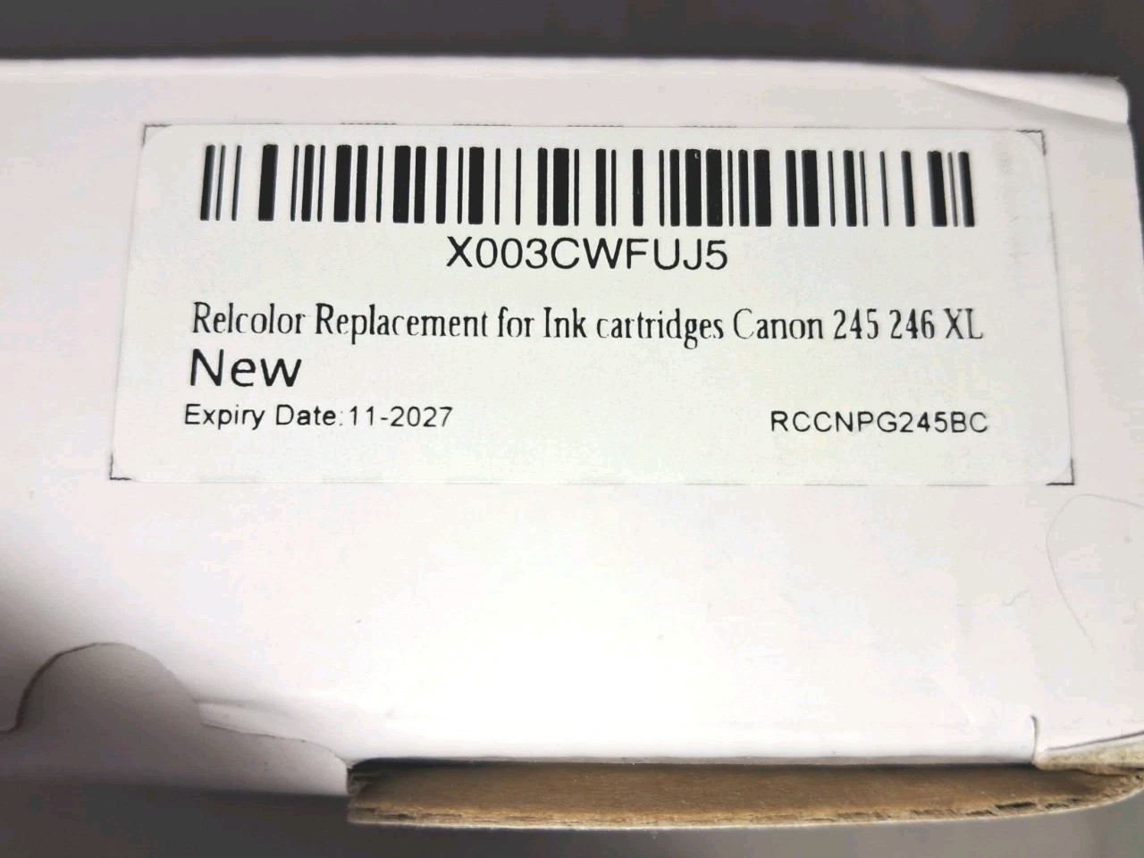 Recolor 245xl 246xl Ink Cartridge Black Tri Color EXP 11/2027 NEW IN BOX (S)