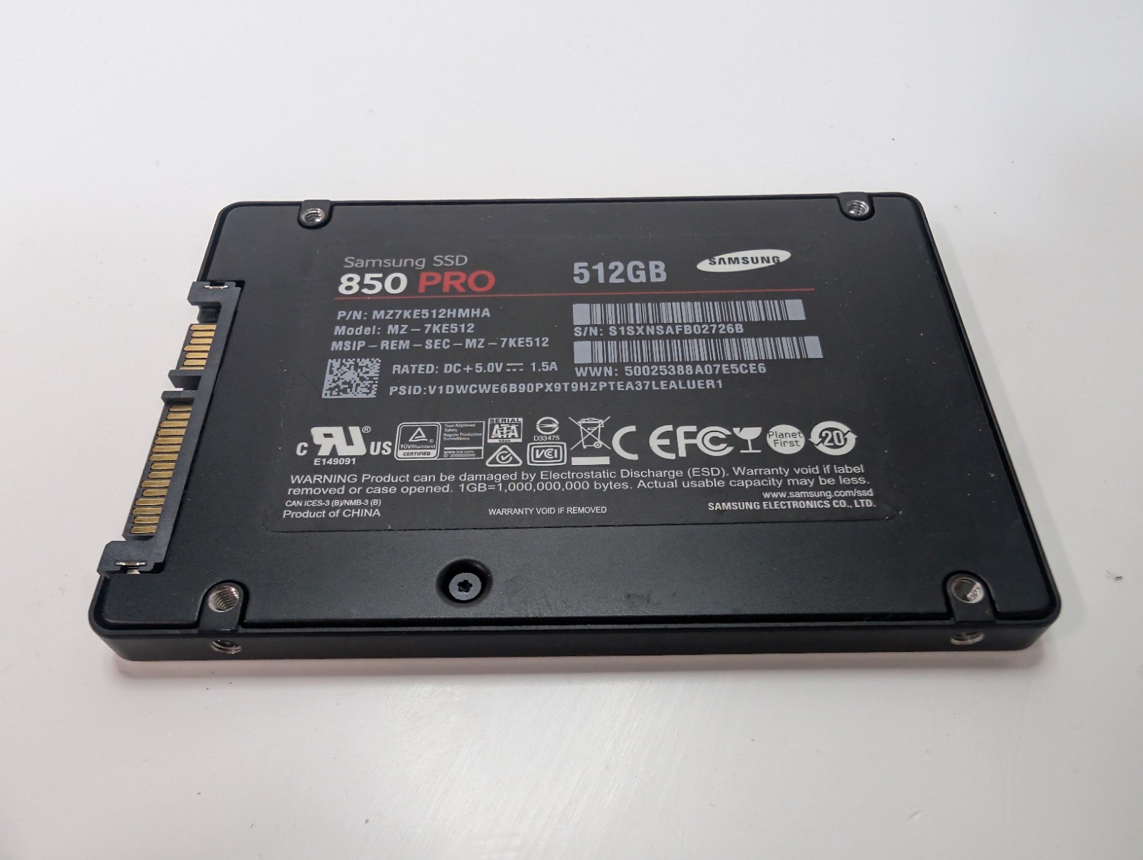 Samsung 850 PRO 512GB 2.5″ SATA III Internal SSD MZ-7KE512 Solid State Drive
